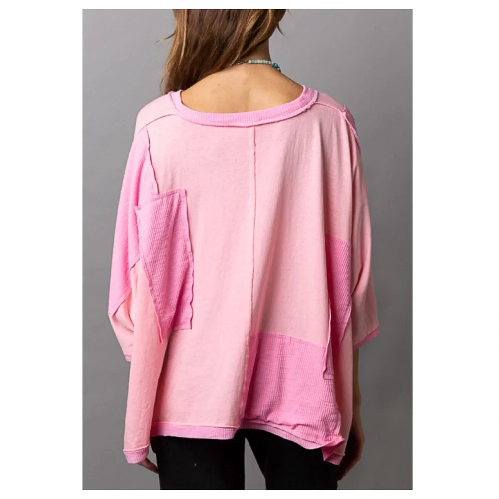 $30 start 115 LAST ONE ❤️Pretty POL cotton jersey ribbed top - Picture 5 of 6